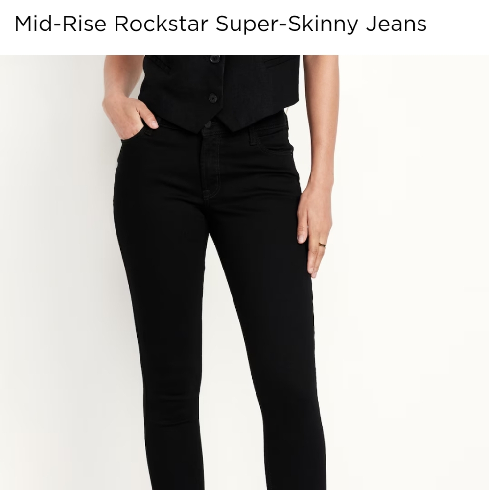 Old Navy Mid Rise Rockstar Jeans